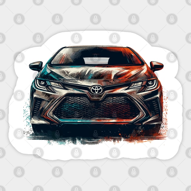 Toyota Corolla Sticker by Vehicles-Art